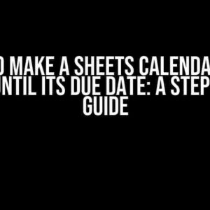 How to Make a Sheets Calendar Task Repeat Until Its Due Date: A Step-by-Step Guide